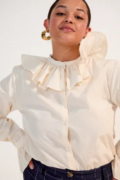 Tops & T-Shirts<Make My Lemonade BLOUSE FIGARO ECRU