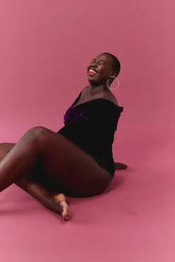 Bodys<Make My Lemonade BODY BEATRICE VELOURS PURPLE