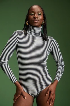 Bodys<Make My Lemonade BODY CHARLOTTE RAYURES NAVY