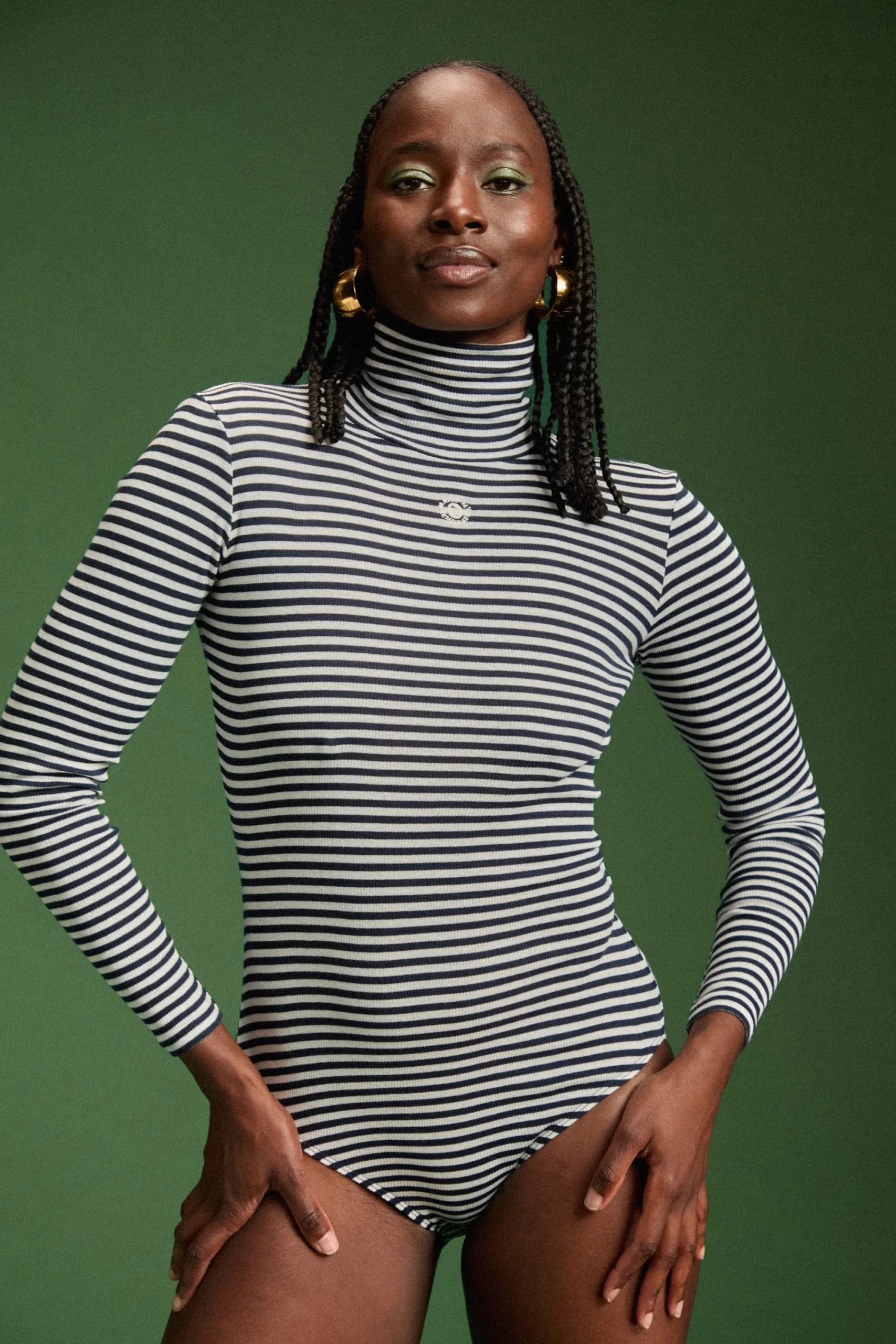 Bodys<Make My Lemonade BODY CHARLOTTE RAYURES NAVY