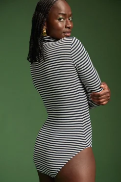 Bodys<Make My Lemonade BODY CHARLOTTE RAYURES NAVY