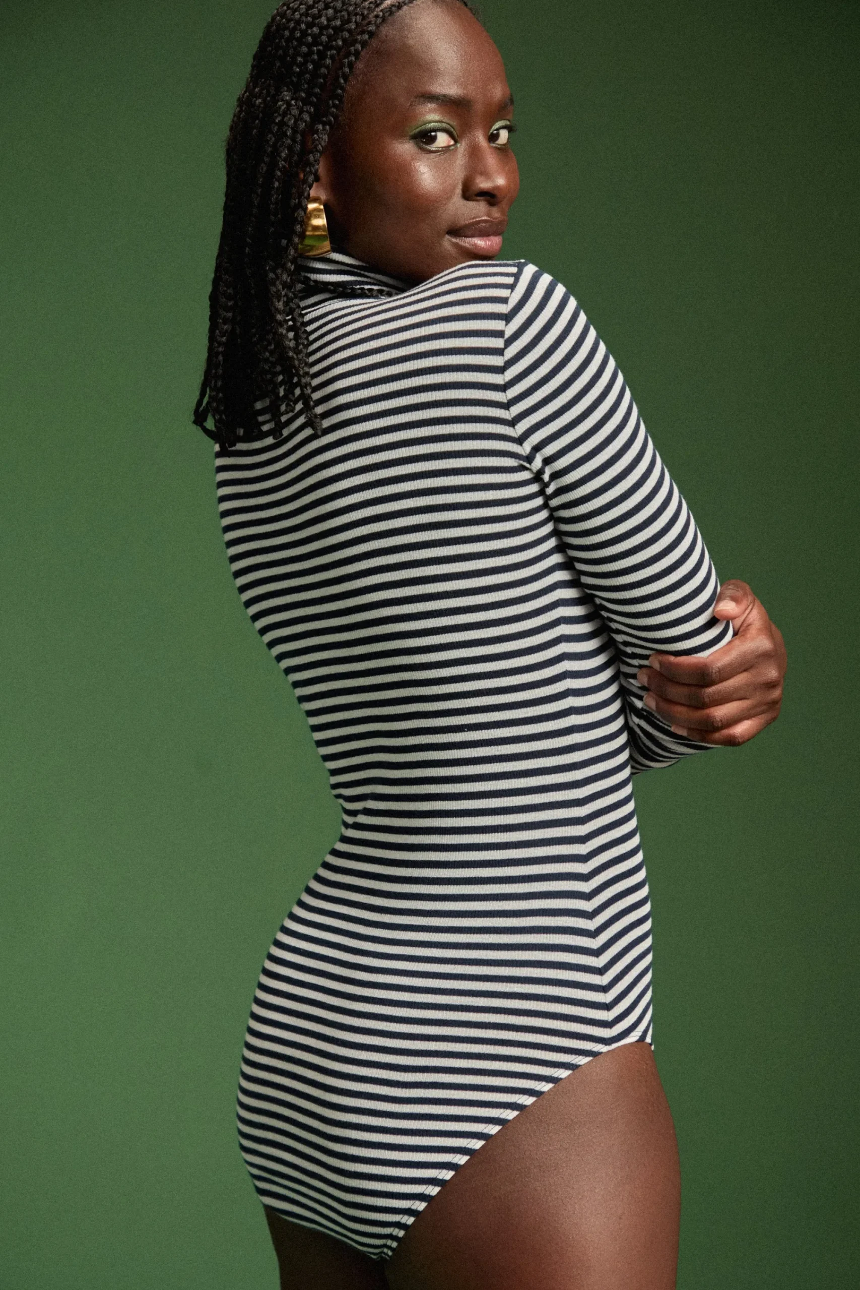 Bodys<Make My Lemonade BODY CHARLOTTE RAYURES NAVY