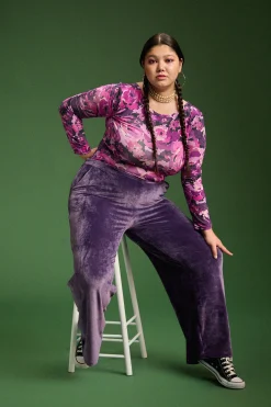 Bodys<Make My Lemonade BODY HUGO PURPLE FLOWERS