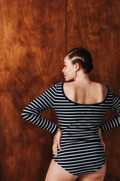 Bodys<Make My Lemonade BODY HUGO RAYURES NAVY