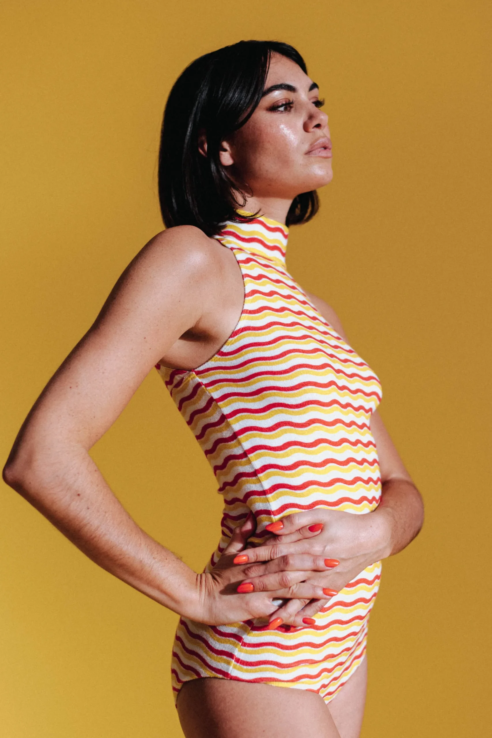 Bodys<Make My Lemonade BODY POLLY RAYURES WAVY