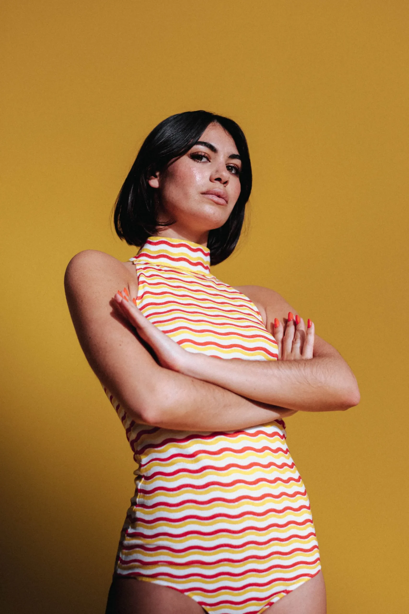 Bodys<Make My Lemonade BODY POLLY RAYURES WAVY