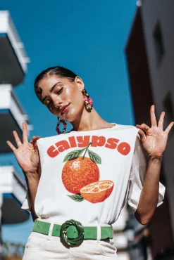 Ceintures<Make My Lemonade CEINTURE TORSADE SUEDE GREEN