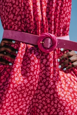 Ceintures<Make My Lemonade CEINTURE TORSADE SUEDE PINK