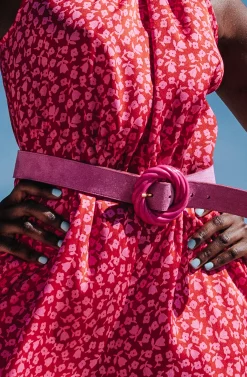 Ceintures<Make My Lemonade CEINTURE TORSADE SUEDE PINK