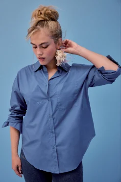 Tops & T-Shirts<Make My Lemonade CHEMISE OMER BLEU CERULEEN