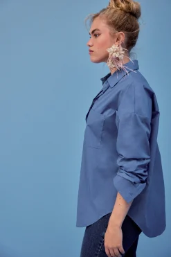 Tops & T-Shirts<Make My Lemonade CHEMISE OMER BLEU CERULEEN