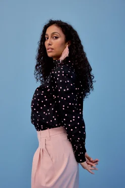 Tops & T-Shirts<Make My Lemonade CHEMISE OMER POLKA ROSE