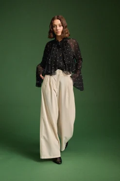 Tops & T-Shirts<Make My Lemonade CHEMISE RAQUEL BLACK POLKA