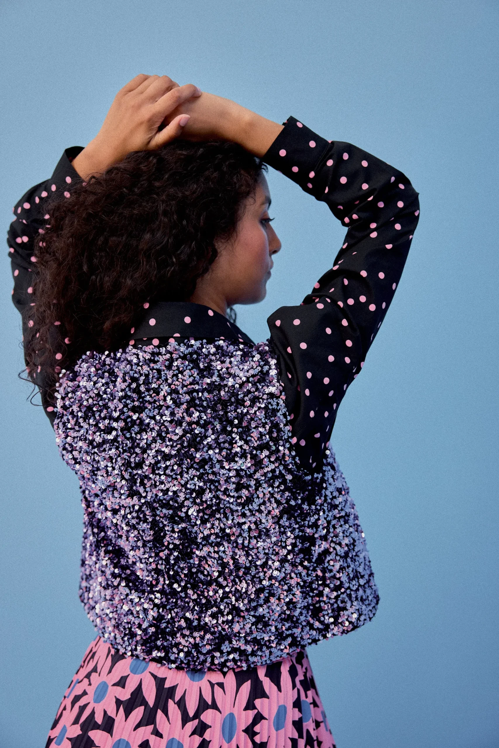 Vestes & Manteaux<Make My Lemonade GILET RAVEL SEQUINS LILAS