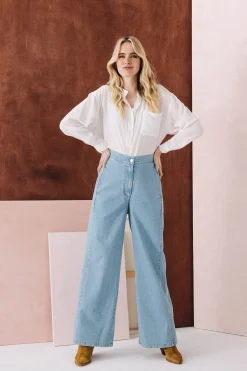 Denim|Pantalons<Make My Lemonade JEAN CLAUDE LIGHT BLUE