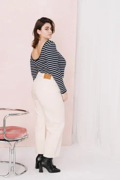 Denim|Pantalons<Make My Lemonade JEANS NELSON OFF WHITE