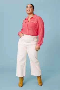 Denim|Pantalons<Make My Lemonade JEANS NELSON OFF WHITE