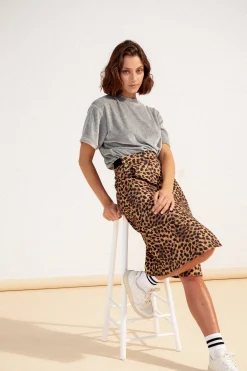 Jupes<Make My Lemonade JUPE ANAELLE LEOPARD