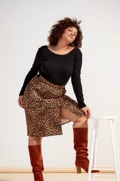 Jupes<Make My Lemonade JUPE ANAELLE LEOPARD