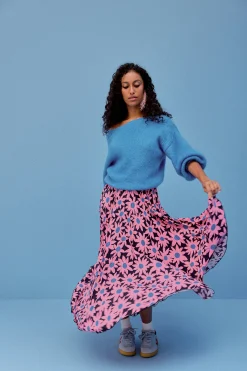 Jupes<Make My Lemonade JUPE PAULA FLEUR ROSE