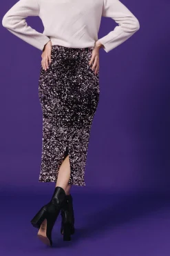 Jupes<Make My Lemonade JUPE SARAH SEQUINS ROSE