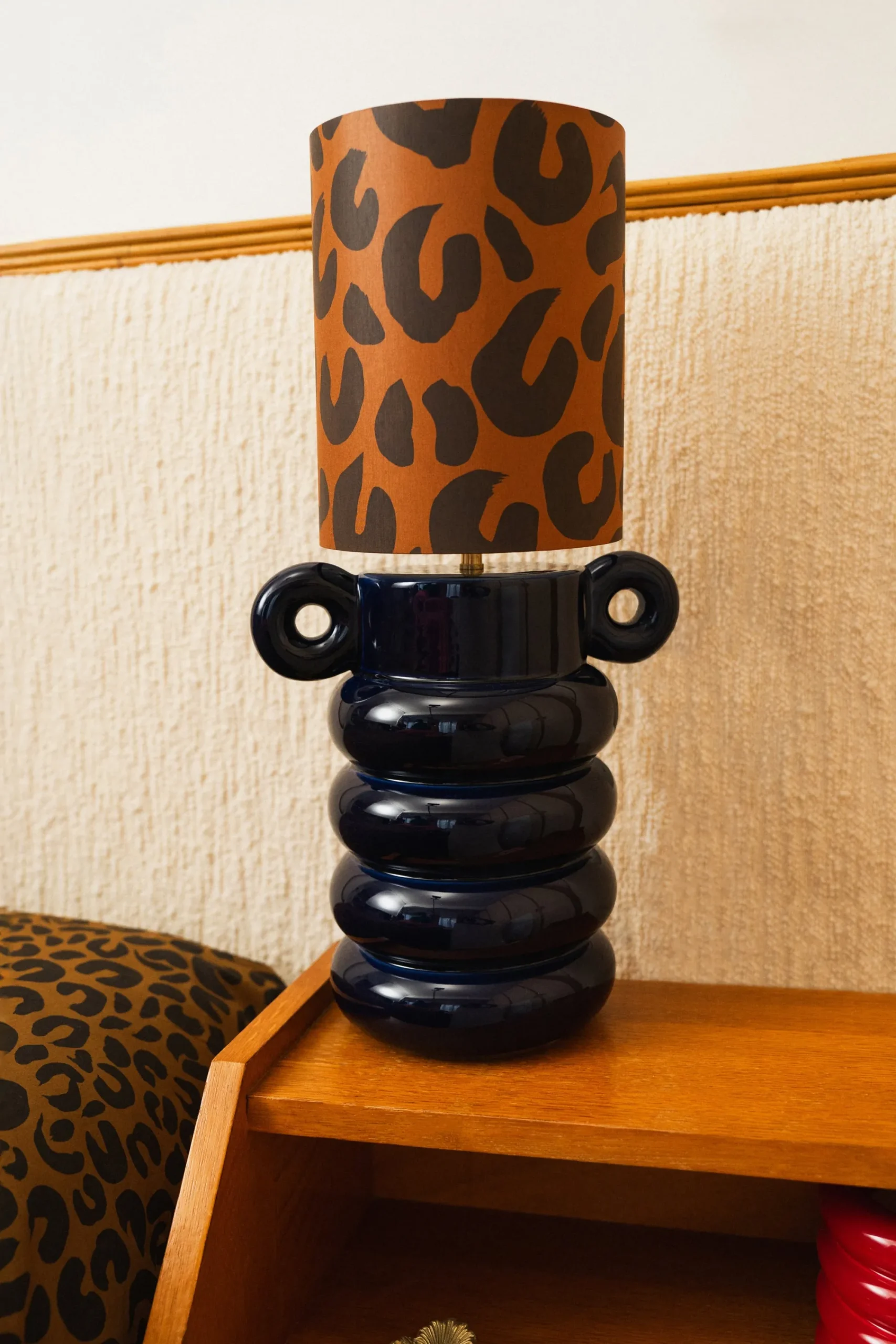 Lampes|Décorations<Make My Lemonade LAMPE ALI LEOPARD & BLEU MARINE