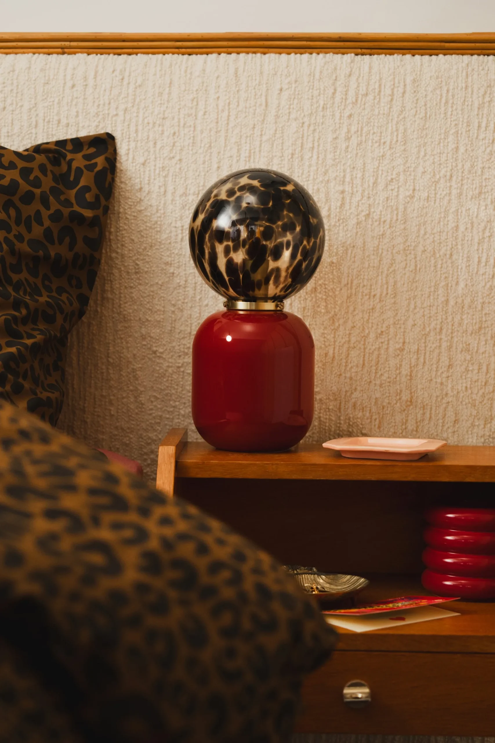 Lampes|Décorations<Make My Lemonade LAMPE MILO ROUGE & ECAILLE