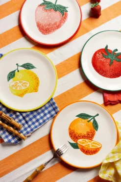 Art De La Table<Make My Lemonade LOT DE 4 ASSIETTES ROSALIE FRUIT