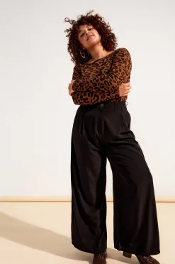 Pantalons<Make My Lemonade PANTALON HARYA FLUIDE NOIR