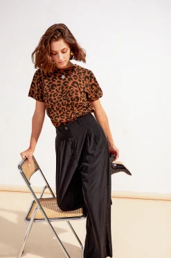 Pantalons<Make My Lemonade PANTALON HARYA FLUIDE NOIR