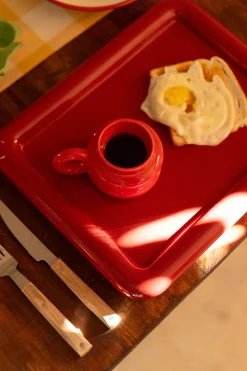 Art De La Table<Make My Lemonade PLATEAU CARRE CONNOR ROUGE