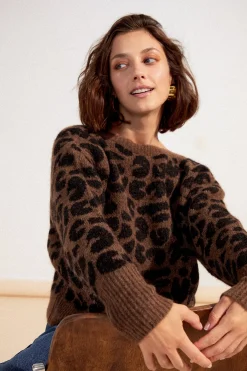 Sweats & Mailles<Make My Lemonade PULL MARIUS V LEOPARD
