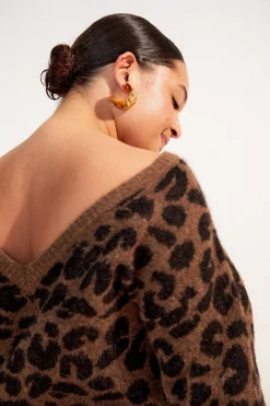 Sweats & Mailles<Make My Lemonade PULL MARIUS V LEOPARD