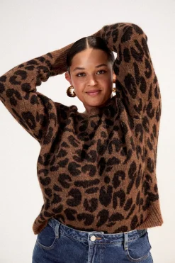 Sweats & Mailles<Make My Lemonade PULL MARIUS V LEOPARD