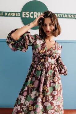 Robes & Combis<Make My Lemonade ROBE LEANDRA AUTUMN FLOWER MARKET