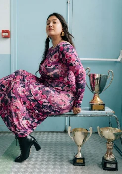 Robes & Combis<Make My Lemonade ROBE MADISON PURPLE FLOWERS