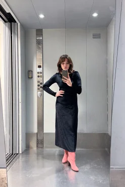 Robes & Combis<Make My Lemonade ROBE MADISON VELOURS NOIR