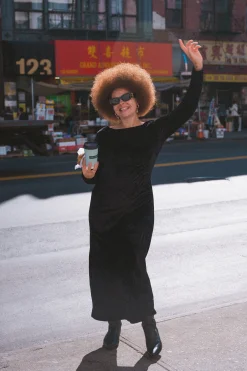 Robes & Combis<Make My Lemonade ROBE MADISON VELOURS NOIR