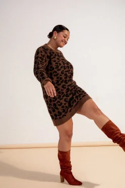 Robes & Combis|Sweats & Mailles<Make My Lemonade ROBE RUBY LEOPARD