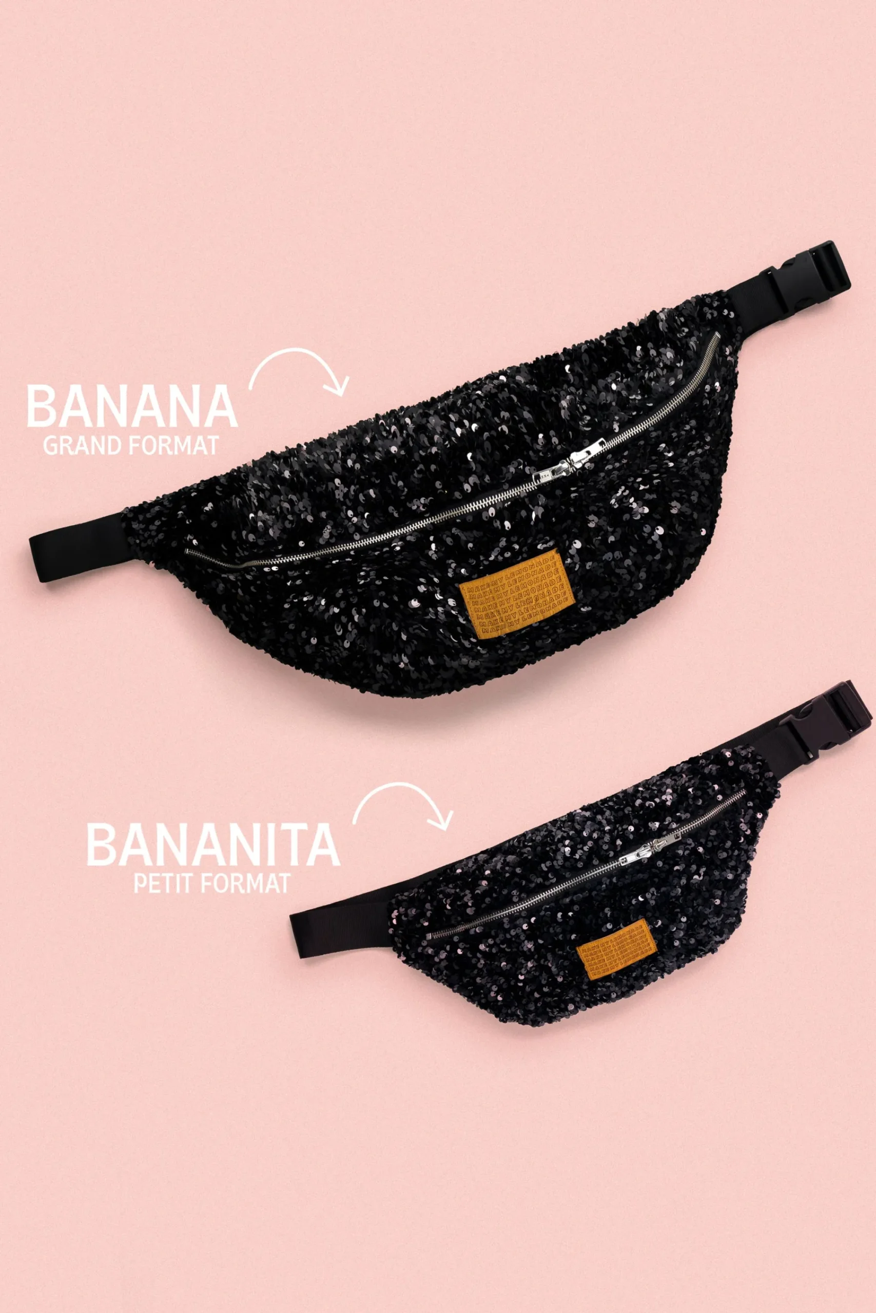 Bananes|Sacs & Bananes<Make My Lemonade SAC BANANA SEQUINS NOIRS