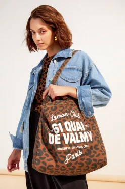 Sacs & Bananes<Make My Lemonade SAC CABAS SUZETTE LEOPARD