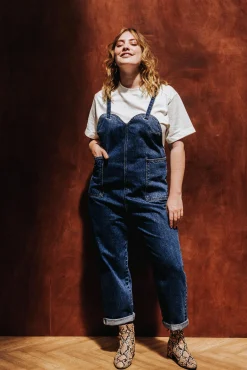 Robes & Combis<Make My Lemonade SALOPETTE HEDWIGE JEAN MEDIUM BLUE