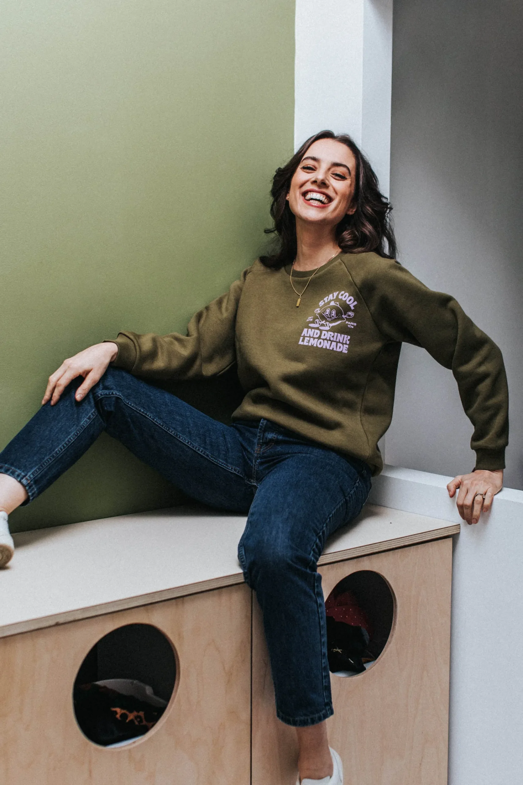 Sweats & Mailles<Make My Lemonade SWEAT HENRI KAKI