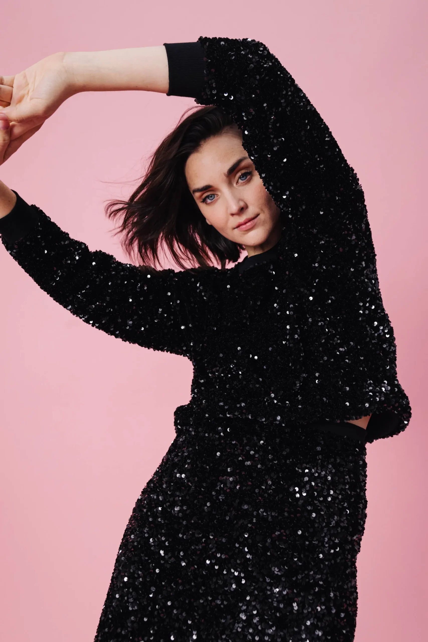 Sweats & Mailles<Make My Lemonade SWEAT HENRI SEQUINS NOIRS