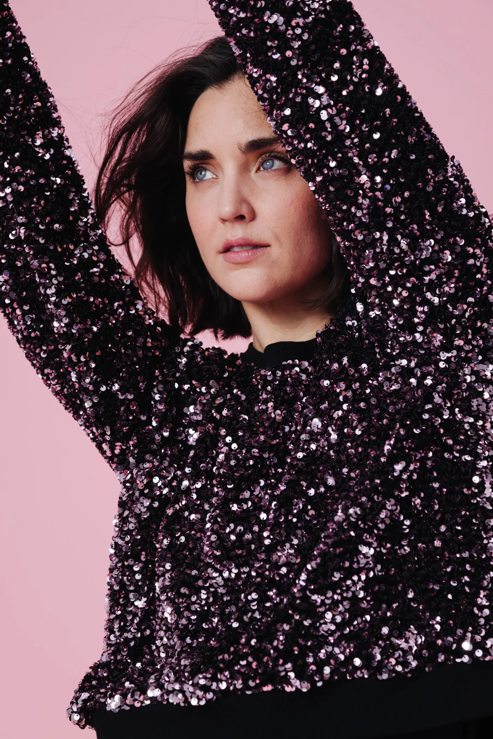 Sweats & Mailles<Make My Lemonade SWEAT HENRI SEQUINS ROSE