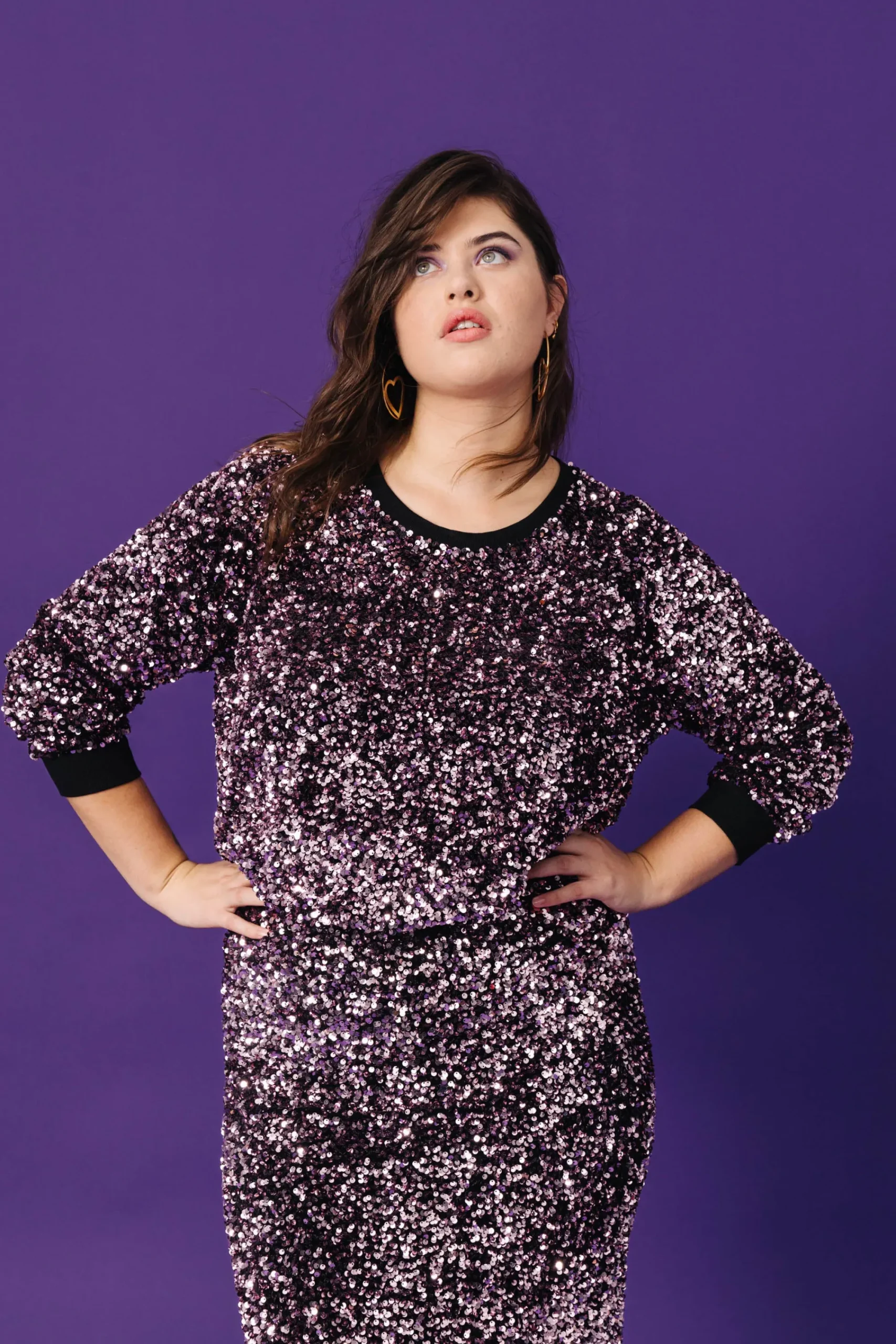 Sweats & Mailles<Make My Lemonade SWEAT HENRI SEQUINS ROSE