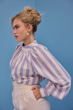 Tops & T-Shirts<Make My Lemonade TOP ALICE RAYURE VIOLET