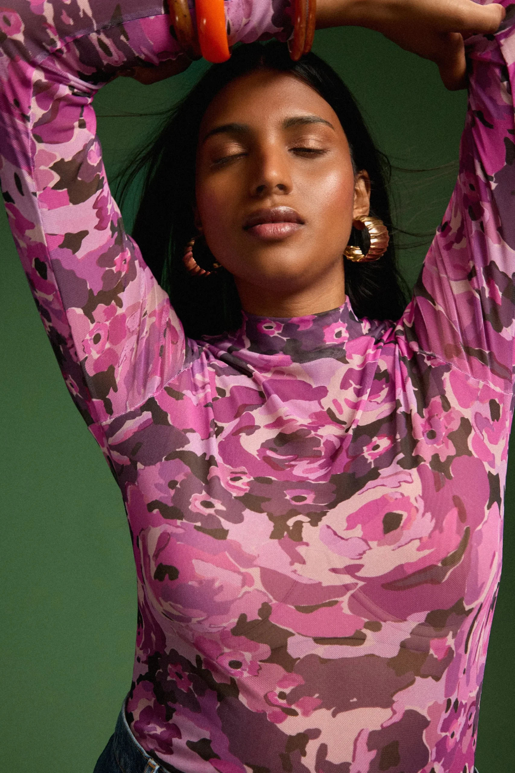 Tops & T-Shirts<Make My Lemonade TOP GALA PURPLE FLOWERS