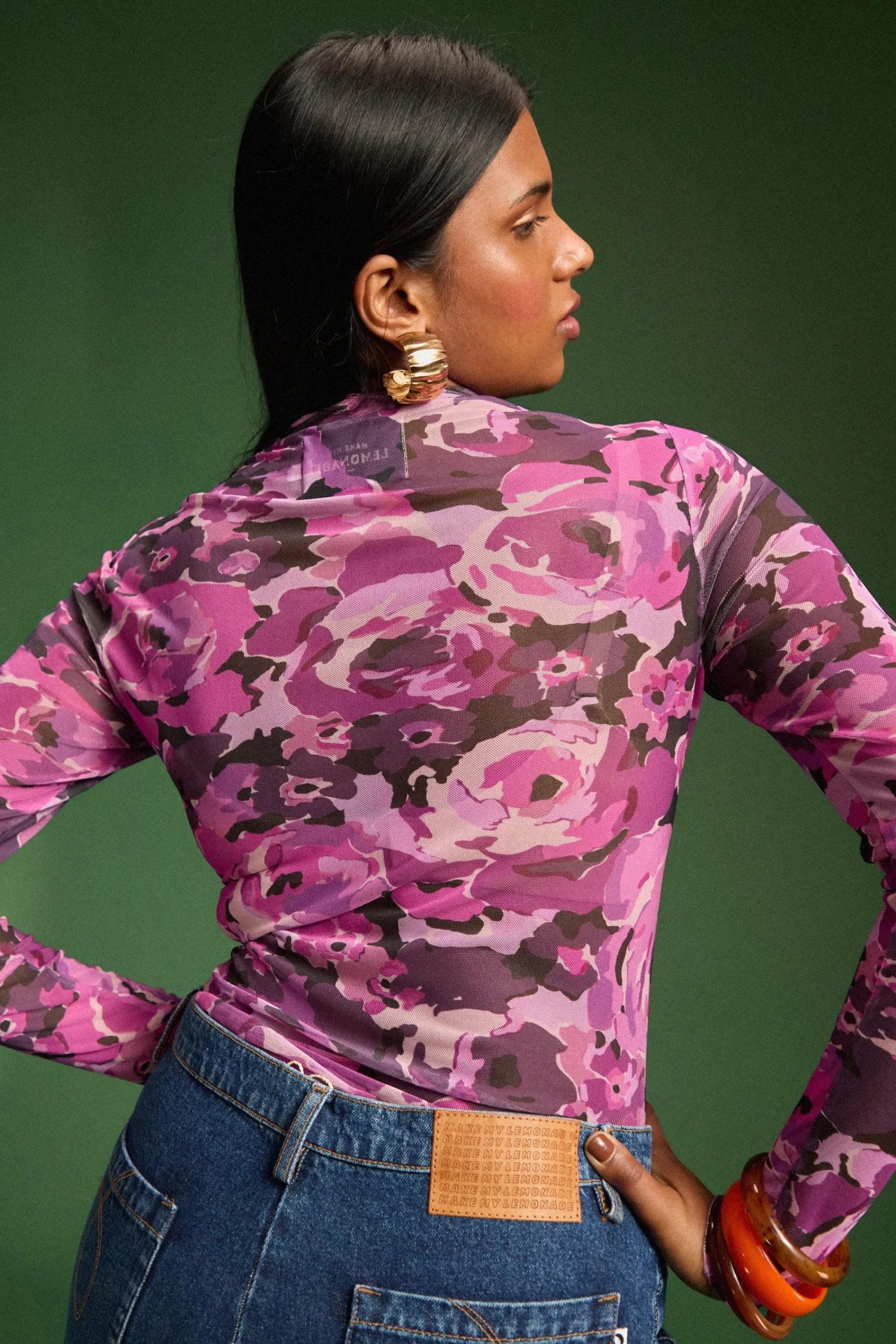 Tops & T-Shirts<Make My Lemonade TOP GALA PURPLE FLOWERS