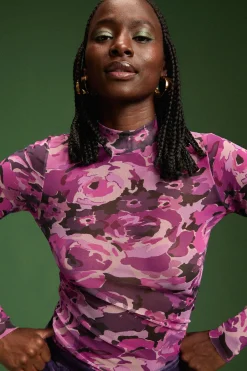 Tops & T-Shirts<Make My Lemonade TOP GALA PURPLE FLOWERS